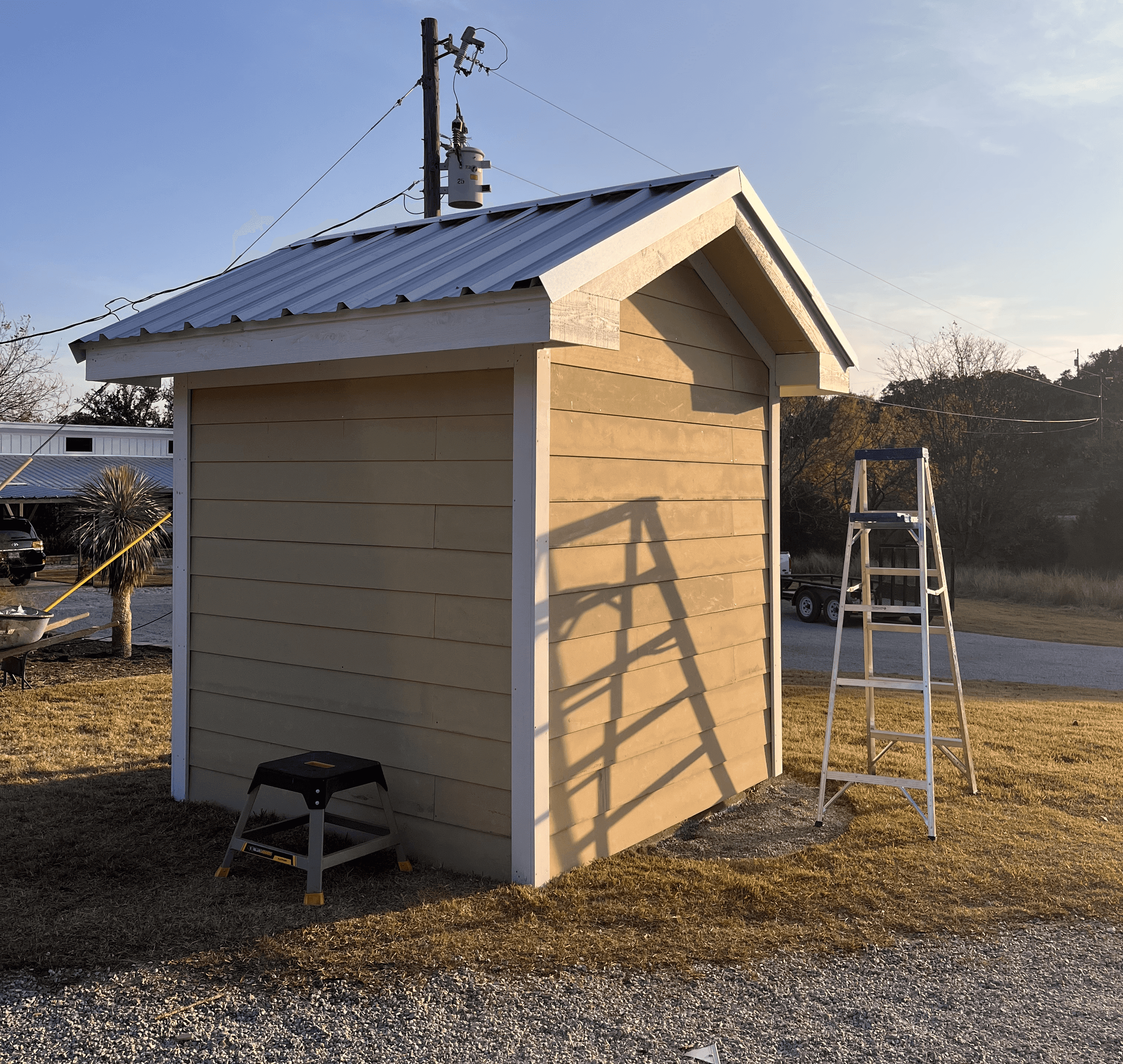 custom shed after