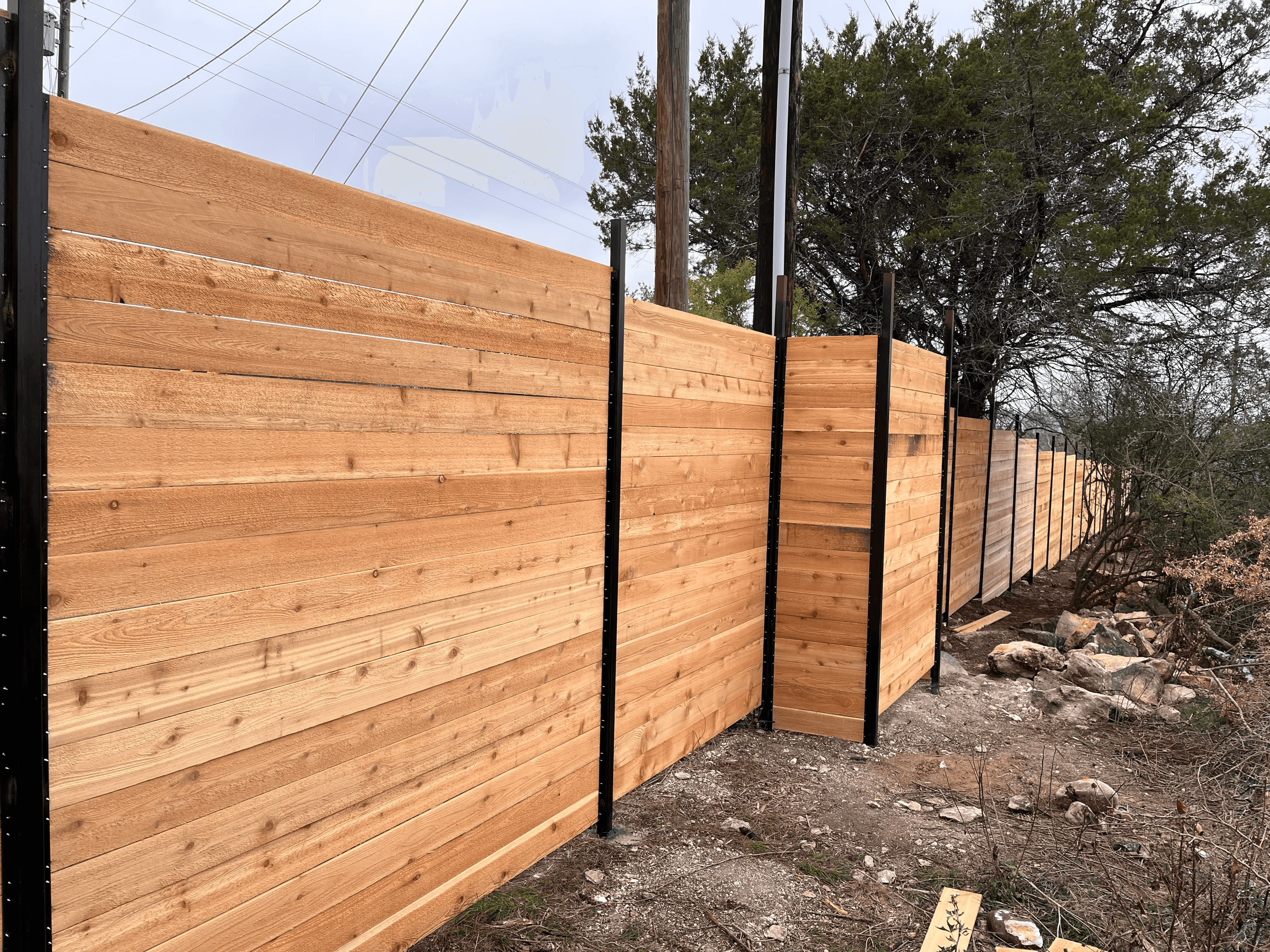 wood fence